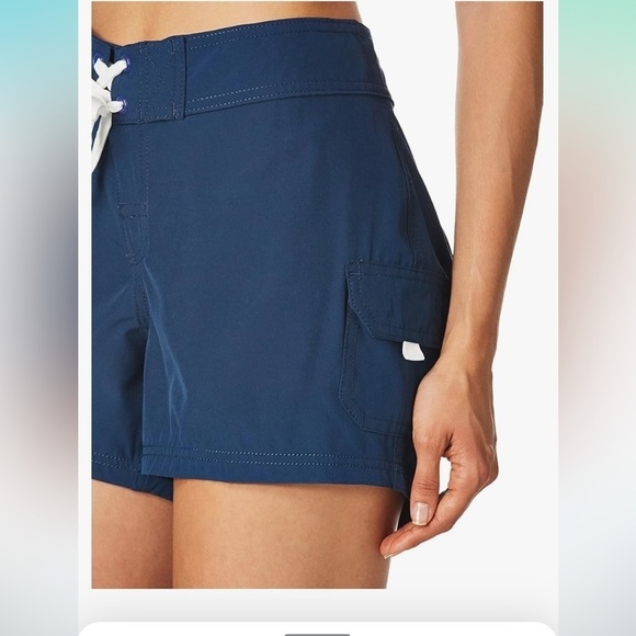 NWT Kanu Surf Womens Breeze Solid Stretch Boardshort size 13 navy - Picture 3 of 6